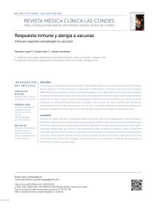 Respuesta inmune y alergia a vacunas | Revista M&eacute;dica Cl&iacute;nica Las Condes