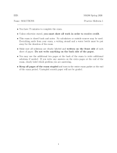 M4280 Spring 2026 Practice Midterm 1 Solutions