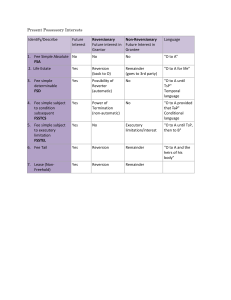 Present Possessory Interests in Property Law