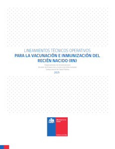 Lineamientos t&eacute;cnicos para vacunaci&oacute;n de reci&eacute;n nacido 2025