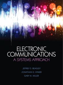 Electronic Communications: A Systems Approach Textbook