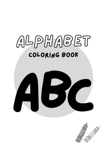 Alphabet Coloring Book for Kids