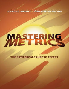 Mastering 'Metrics: Econometrics Textbook for Causal Inference