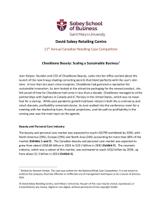 Cheekbone Beauty: Scaling a Sustainable Business Case Study