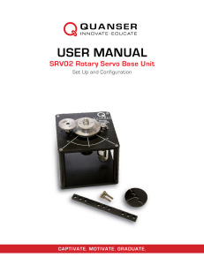 SRV02 Rotary Servo Base Unit User Manual