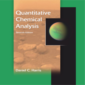 Quantitative Chemical Analysis Textbook by Daniel C. Harris