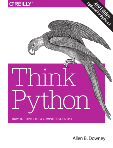 Think Python: How to Think Like a Computer Scientist (2nd Ed.)