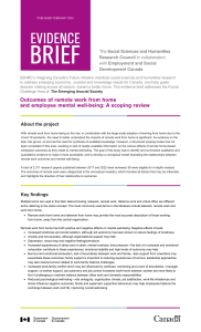 Remote Work & Mental Well-being: Scoping Review Evidence Brief