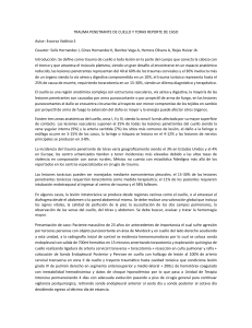 Trauma Penetrante de Cuello y T&oacute;rax: Reporte de Caso