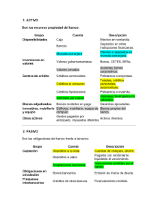 Contabilidad Bancaria: Activos, Pasivos y Capital