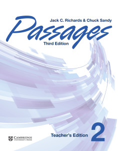 Passages Third Edition Teacher's Edition 2 Cambridge University Press