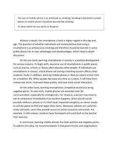 Smartphone Ban Essay: Pros and Cons