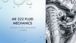 Fluid Mechanics Course Plan - ENGR 361 (Munson Textbook Chapters)