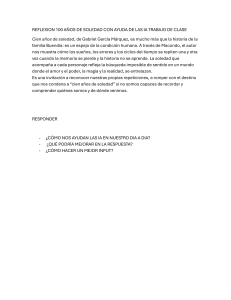Reflexi&oacute;n sobre Cien a&ntilde;os de soledad
