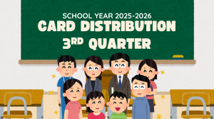 School Year 2025-2026 Card Distribution 3rd Quarter
