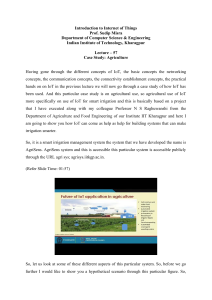 IoT in Agriculture: Smart Irrigation Case Study