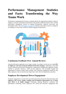 Performance Management Statistics and Facts