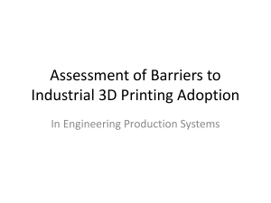 Barriers to Industrial 3D Printing Adoption