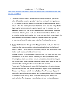 Fire Behavior Assignment - Los Angeles Wildfires Analysis