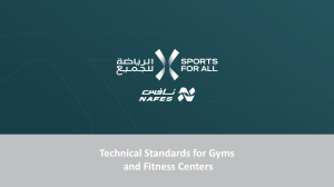 Technical Standards for Gyms & Fitness Centers in KSA