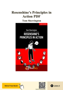 Rosenshine's Principles in Action Guide