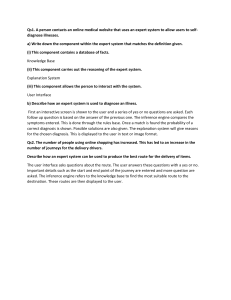 Expert Systems Exam Questions: Diagnosis & Route Planning