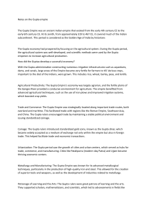 Notes on the Gupta Empire