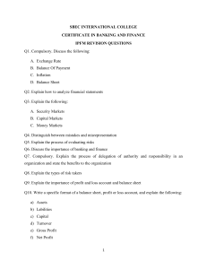 Banking & Finance Revision Questions for IPFM Certificate
