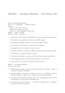 Aerospace Materials Mock Exam