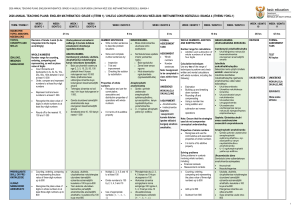 2026 Grade 4 Math Teaching Plan Term 1