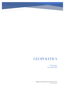 Geopolitics Course Syllabus 2025/2026