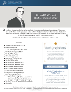 Richard D. Wyckoff Method: Stock Market Analysis Tutorial