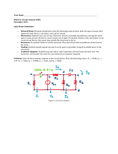ENG212 Circuit Analysis Quiz December 2025