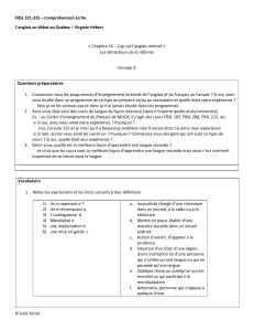 Cahier d'exercices FRSL 321-325 : D&eacute;bat sur l'anglais intensif