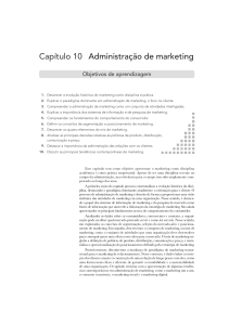 Cap&iacute;tulo 10 Administra&ccedil;&atilde;o de Marketing