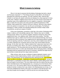 What it means to belong: An Analysis of Connection and Intuition
