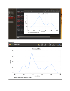 Bandwidth and Kernel Effects on Density Curves