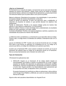 Gu&iacute;a de Frameworks de Software: Tipos, Patrones y Desarrollo