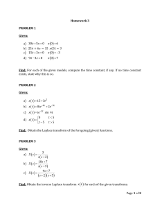 Control Systems Homework Assignment