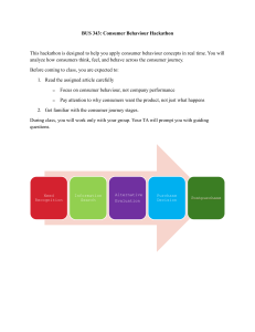 BUS 343 Consumer Behaviour Hackathon