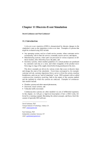 Chapter 11: Discrete-Event Simulation