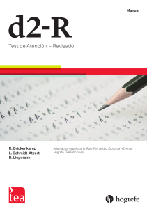 Manual d2-R Test de Atenci&oacute;n Revisado