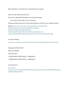 Pre 100 1465 Class Zoom Meeting Invitation