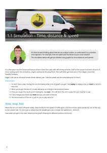 Physics Textbook: Time, Distance & Speed