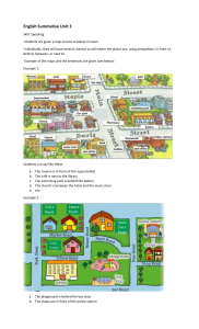 English Summative Unit 3 Speaking Activity