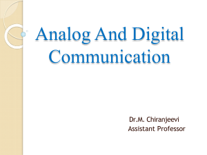 Analog and Digital Communication Textbook by Dr. M. Chiranjeevi