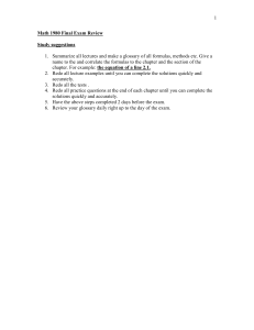 Math 1980 Final Exam Review Study Guide