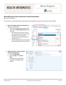 Wound/Pressure Injury Assessment & Documentation Guide