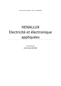 HENALLUX: Eletricidade e Eletr&ocirc;nica Aplicadas - Material Did&aacute;tico