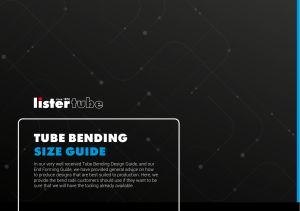 Tube Bending Size Guide | Lister Tube